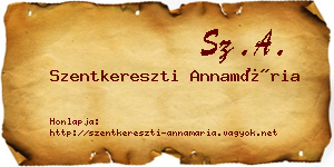 Szentkereszti Annamária névjegykártya